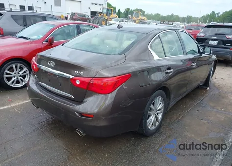 2014 Infiniti Q50 Premium z USA, uszkodzony, nr VIN JN1BV7AR0EM692344